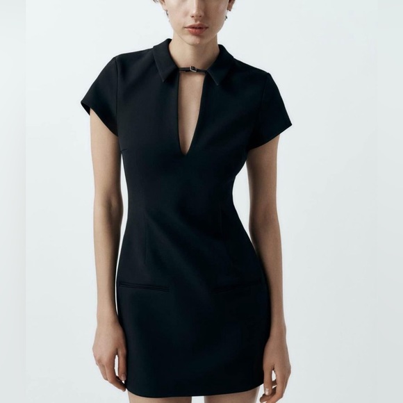 Zara Black Mini Dress - 2024 Collection - Picture 2 of 4